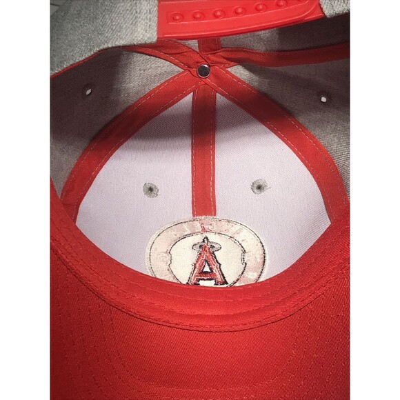 California Angels 1961 Baseball Snapback Hat Cap Gray Red Youtheory Turmeric LA - Picture 5 of 9